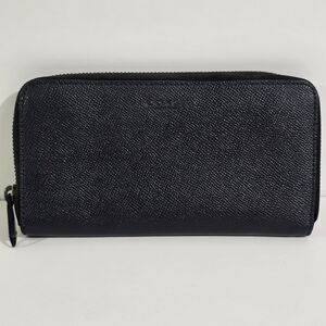 COACH - Wallet - 58107 - Continental Zip Around Accordian - Navy Blue